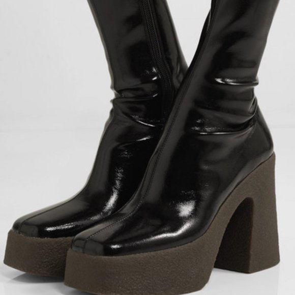 STELLA MCCARTNEY Patent Platform Ankle Boo… - Picture 8 of 8